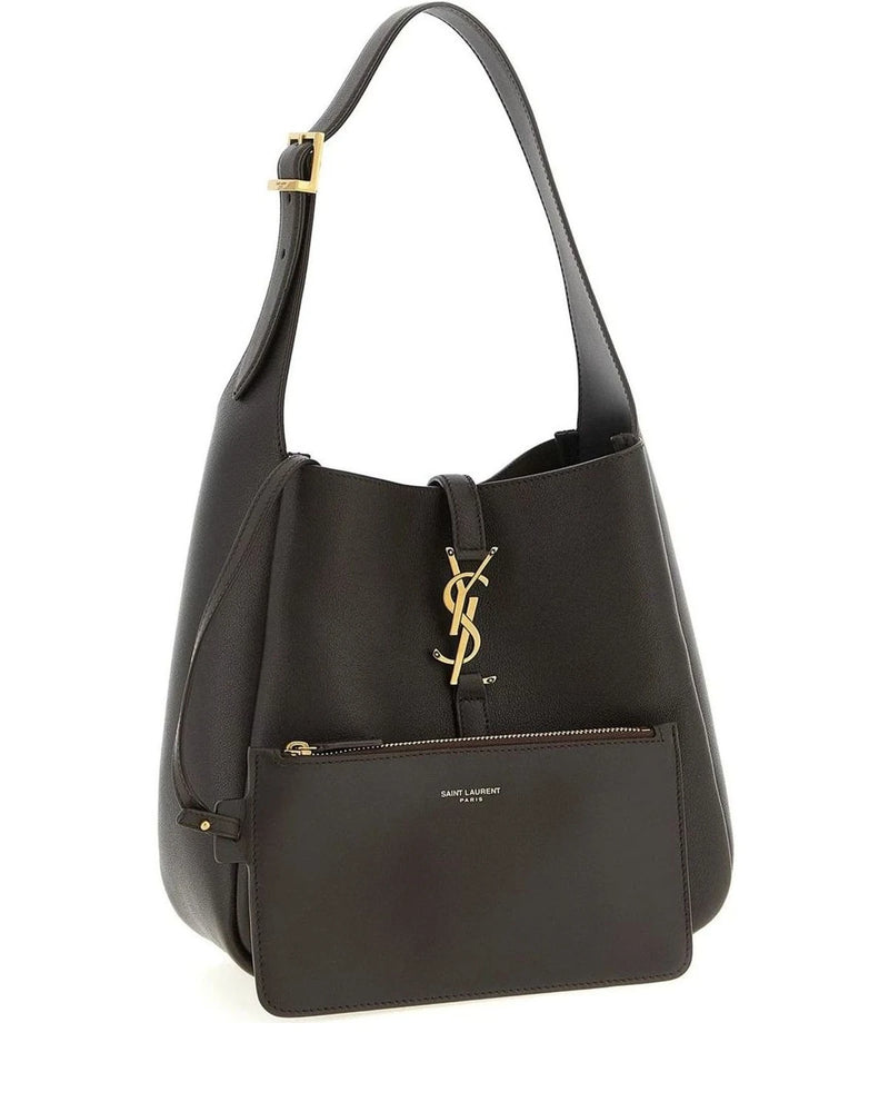 Saint Laurent Shoulder Bag in brown, Calfskin Leather — view 3