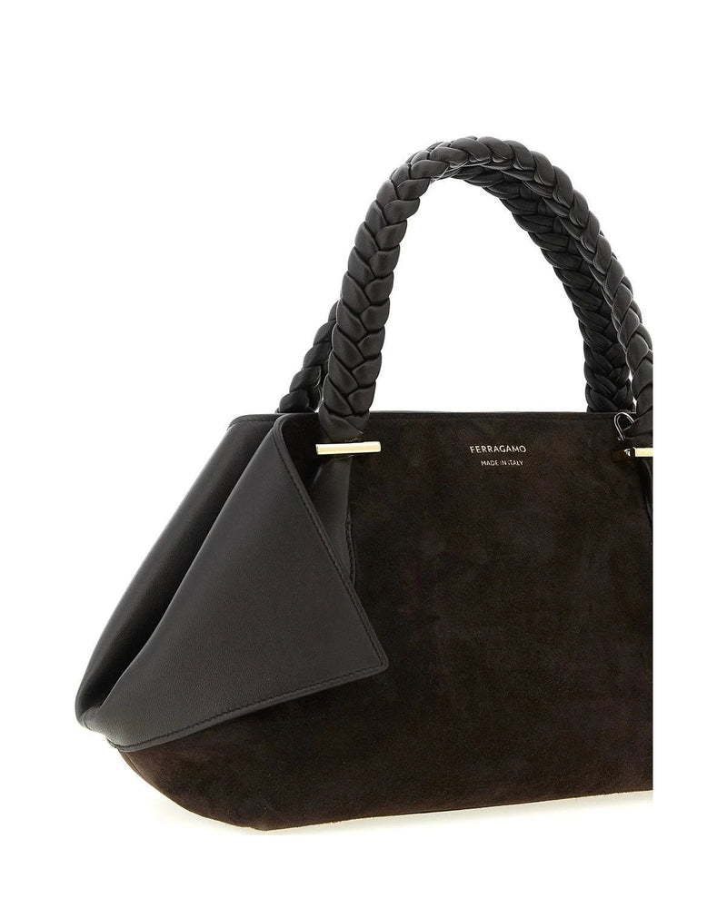 Ferragamo Satchel Bag in brown, Goat Leather — view 3