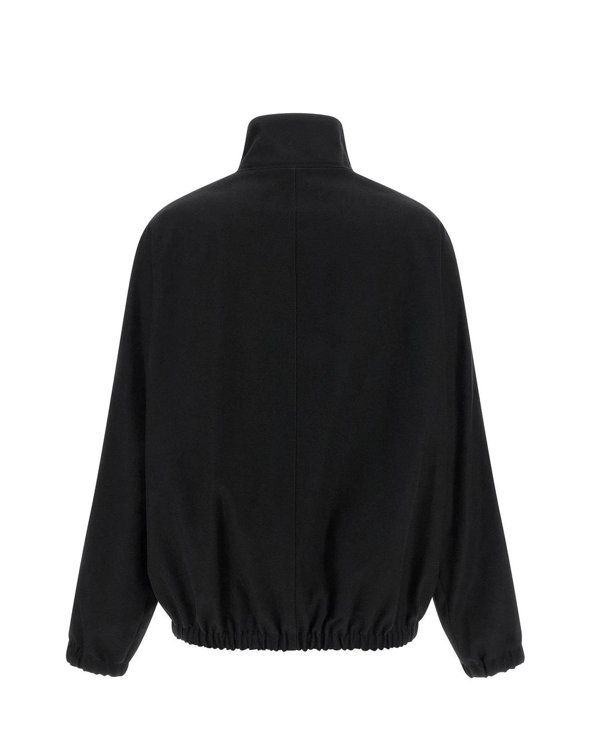 Courrèges Bomber Jacket in black, Cotton — view 2