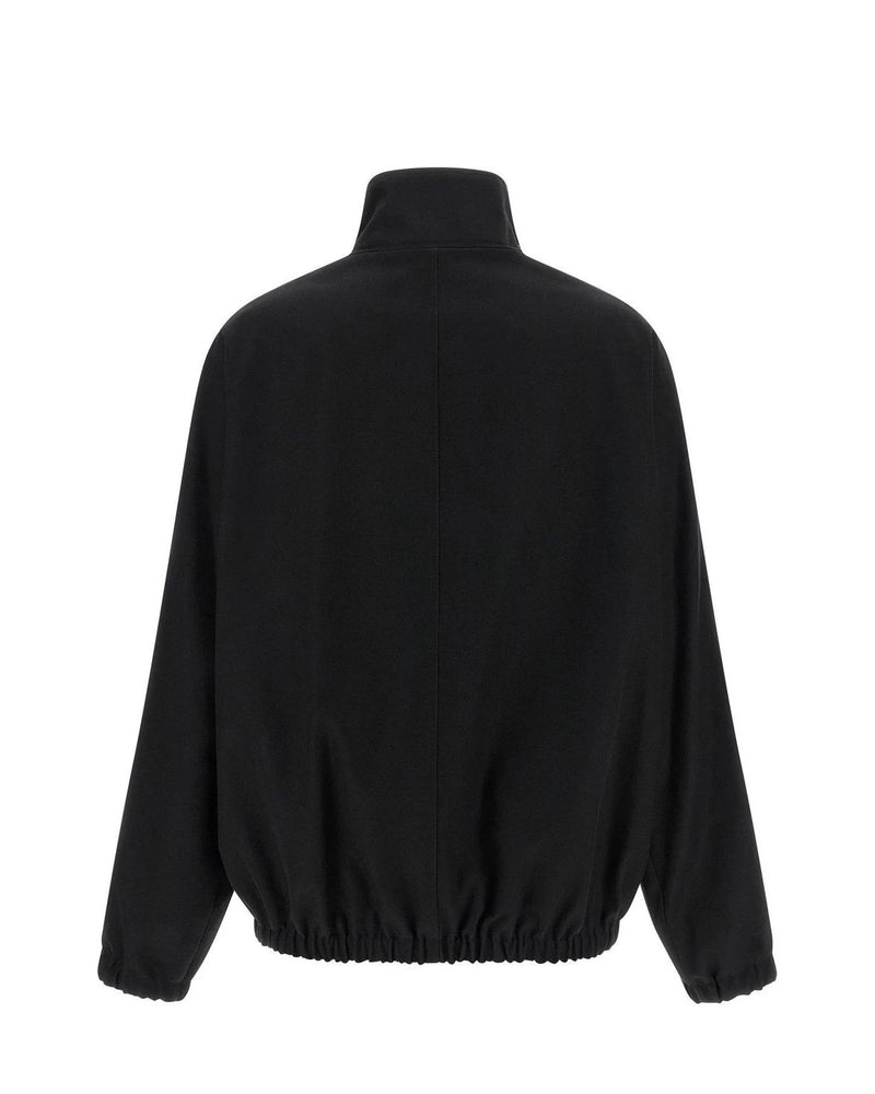 Courrèges Bomber Jacket in black, Cotton — view 2
