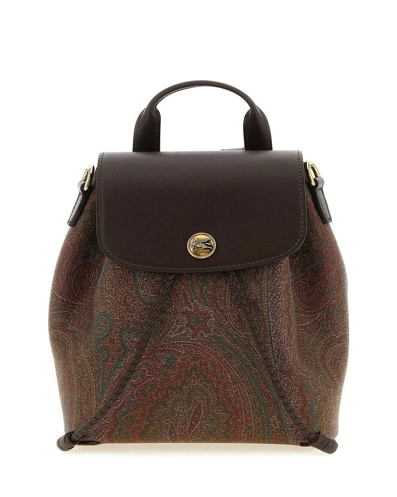 Etro Backpack Handbag in multicolor, Cotton