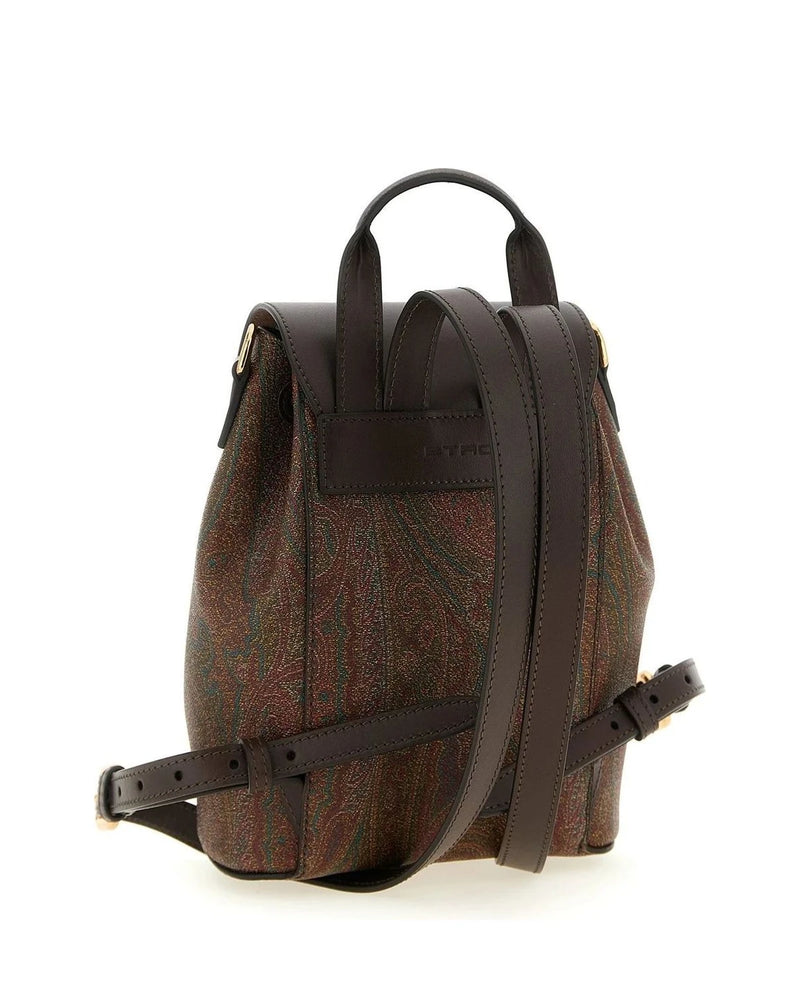 Etro Backpack Handbag in multicolor, Cotton — view 2