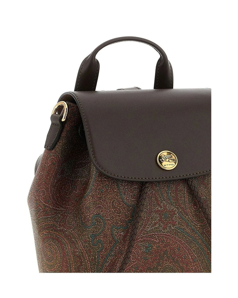 Etro Backpack Handbag in multicolor, Cotton — view 3
