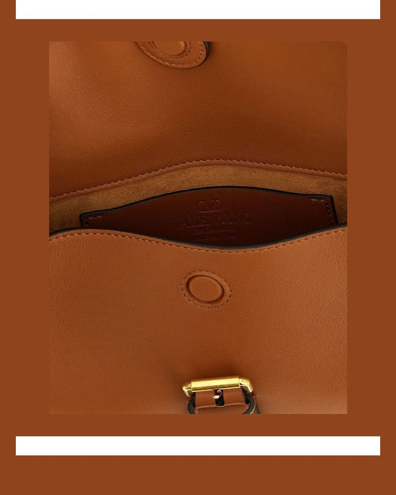 Valentino Garavani Shoulder Bag in brown, Calfskin Leather — view 4