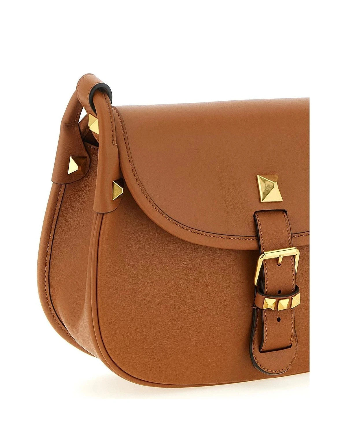 Valentino Garavani Shoulder Bag in brown, Calfskin Leather — view 3