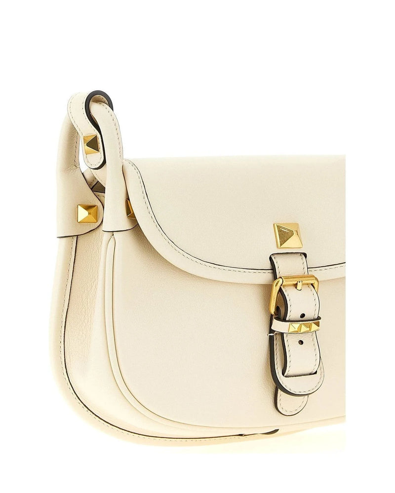 Valentino Garavani Shoulder Bag in white, Calfskin Leather — view 3