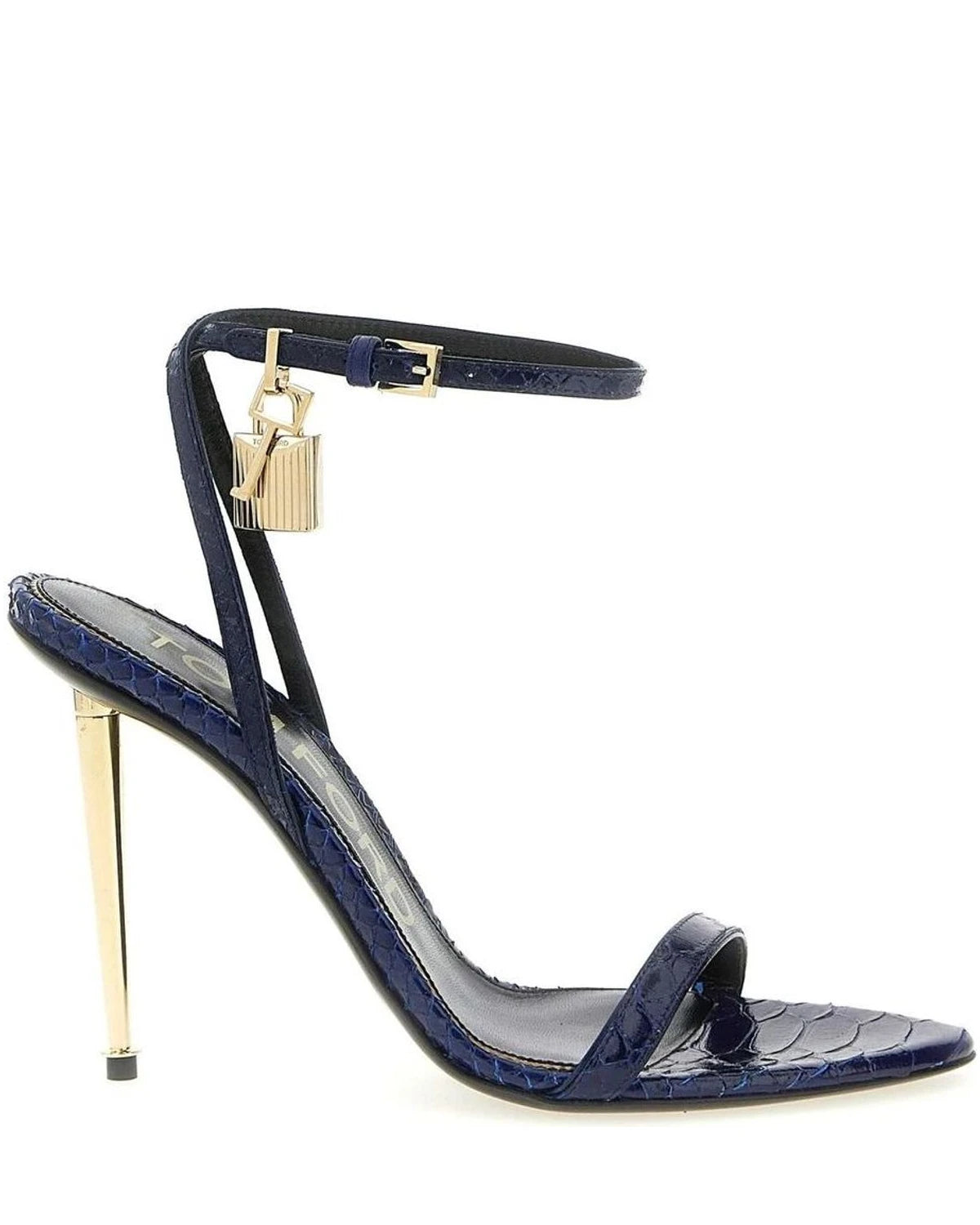 Tom Ford Heels in blue, Calfskin Leather