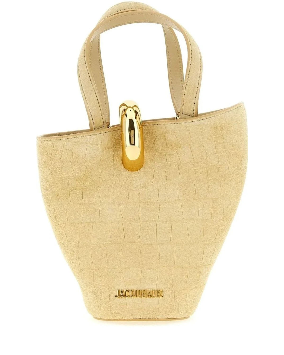Jacquemus Bucket Bag in beige, Calfskin Leather