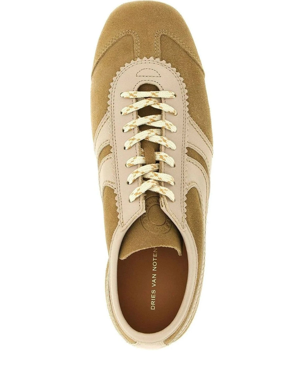 Dries Van Noten Sneakers in beige, Calfskin Leather — view 4