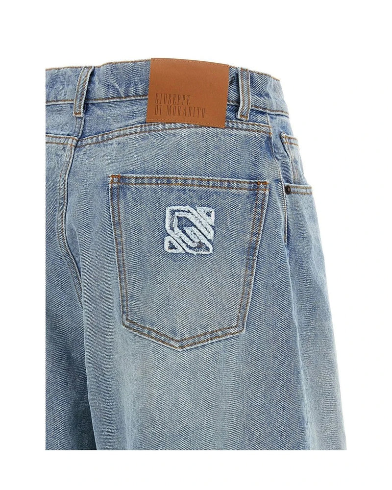 Giuseppe Di Morabito Denim Short in multicolor, Cotton — view 5