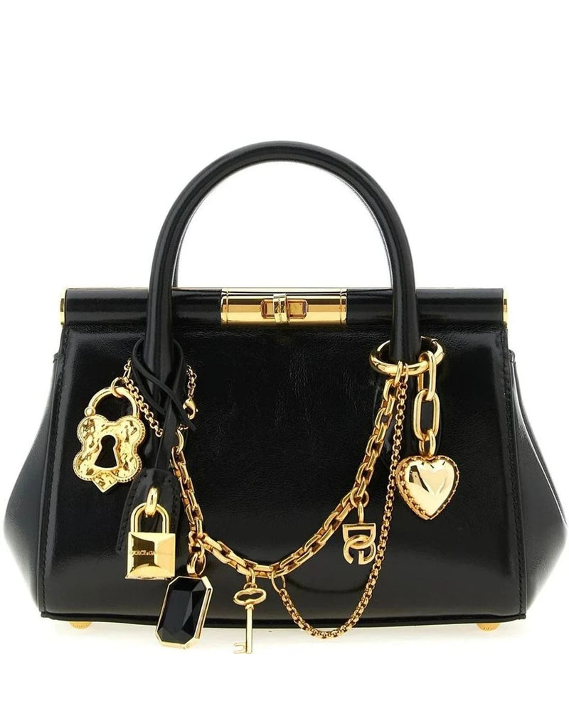 Dolce & Gabbana Satchel Bag in black, Calfskin Leather