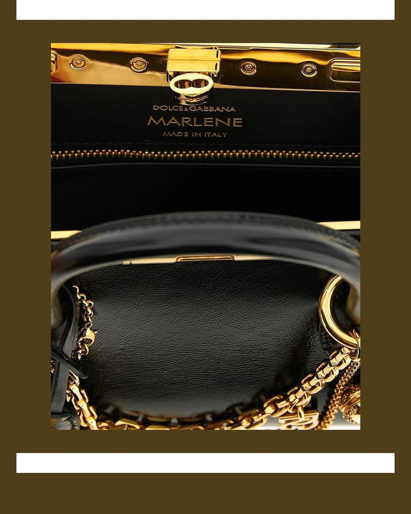 Dolce & Gabbana Satchel Bag in black, Calfskin Leather — view 4