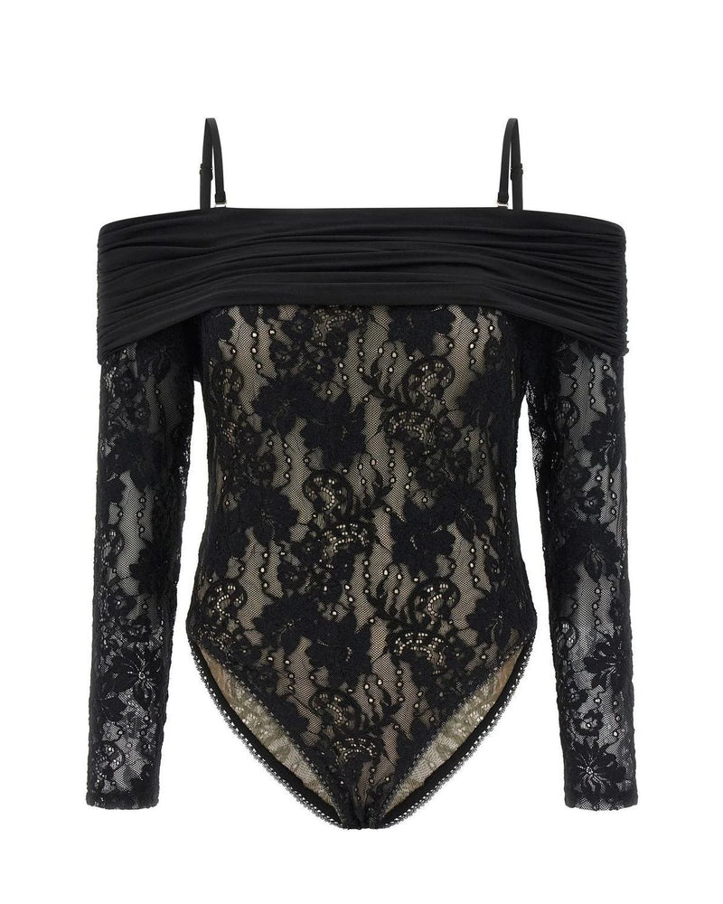 Zimmermann Bodysuit in black, Polyamide