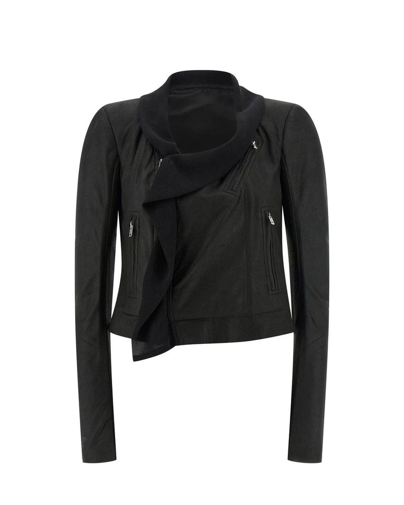 Rick Owens Trucker Jacket in black, Lamb Leather