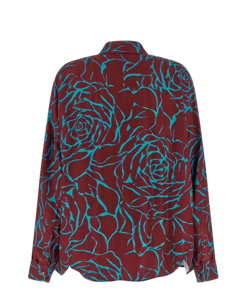 Dries Van Noten Blouse in red, Viscose — view 2
