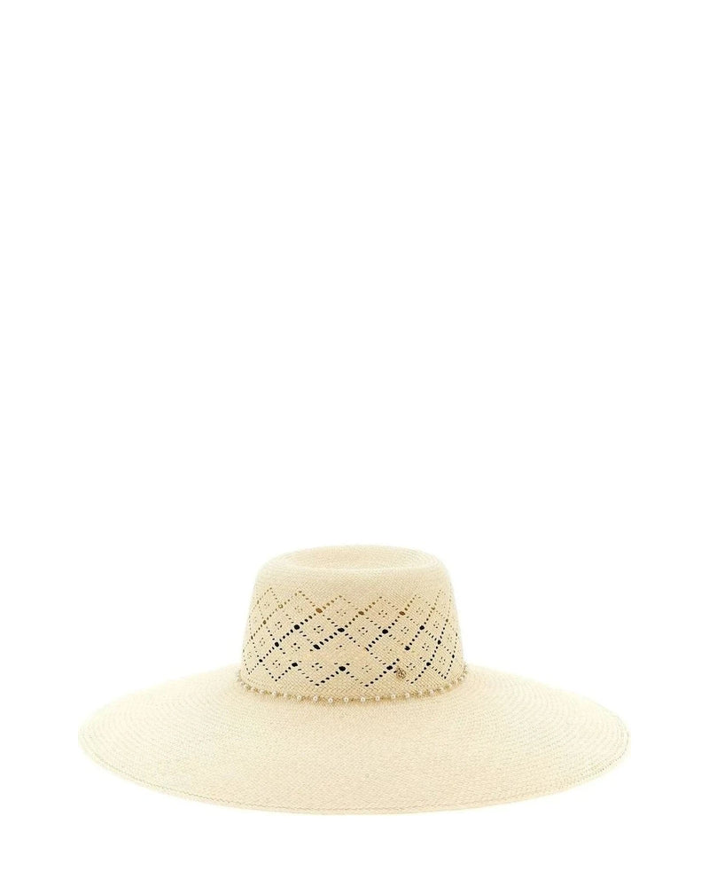 Maison Michel Sun Hat in beige — view 2