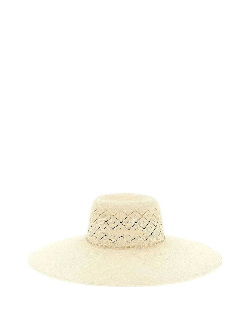 Maison Michel Sun Hat in beige — view 3