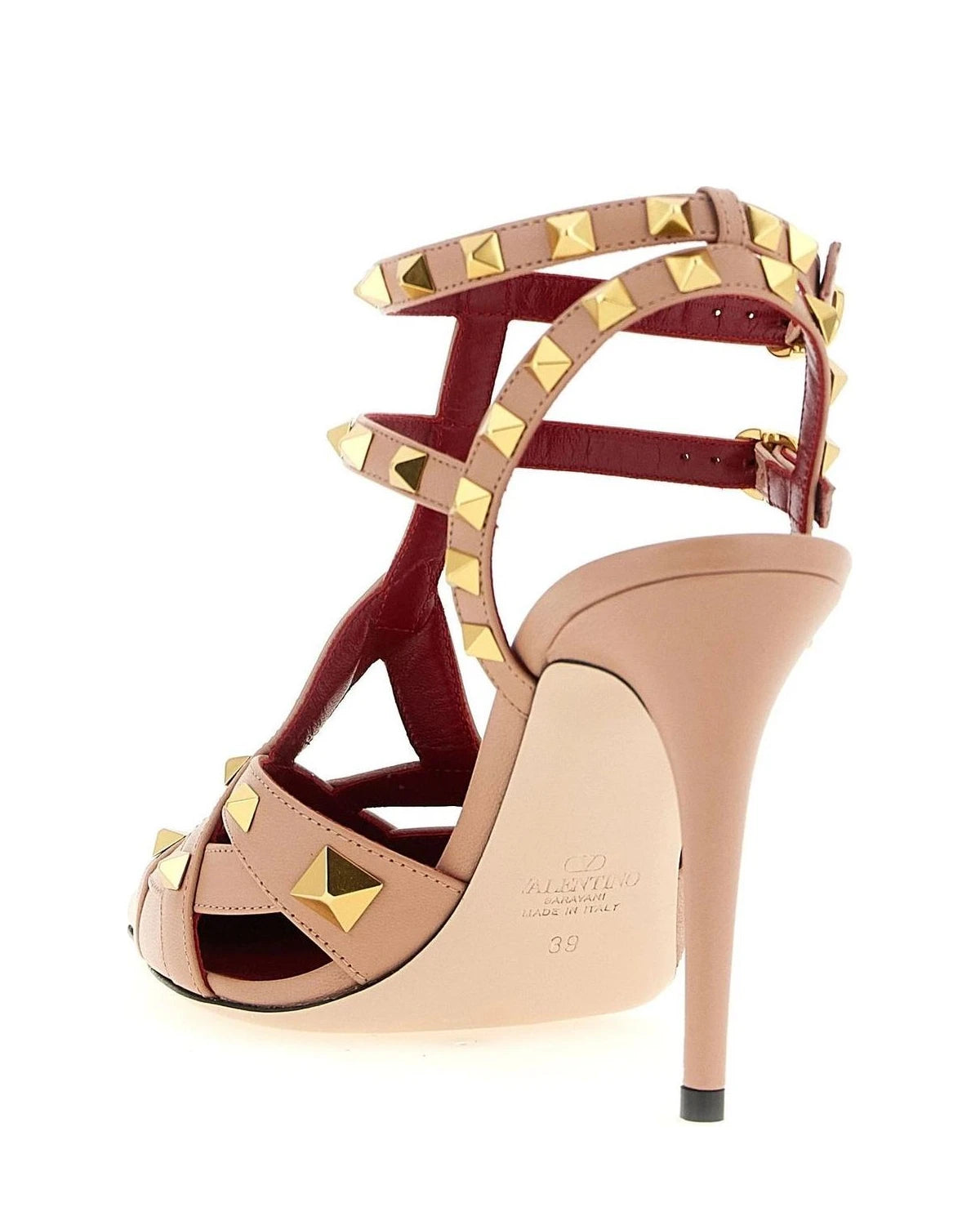 Valentino Garavani Pumps in pink, Calfskin Leather — view 3