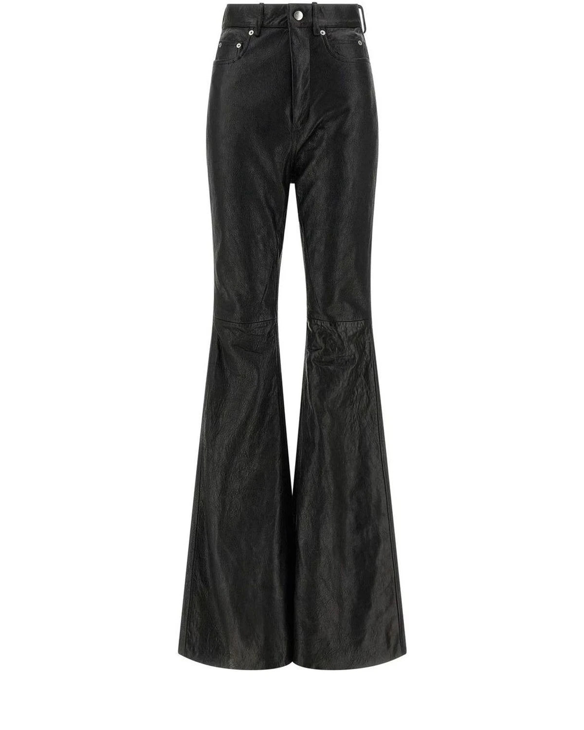 Rick Owens Palazzo Pant in black, Lamb Leather