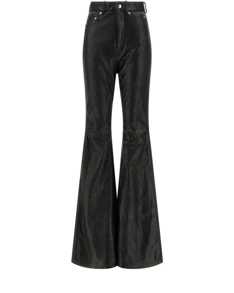 Rick Owens Palazzo Pant in black, Lamb Leather
