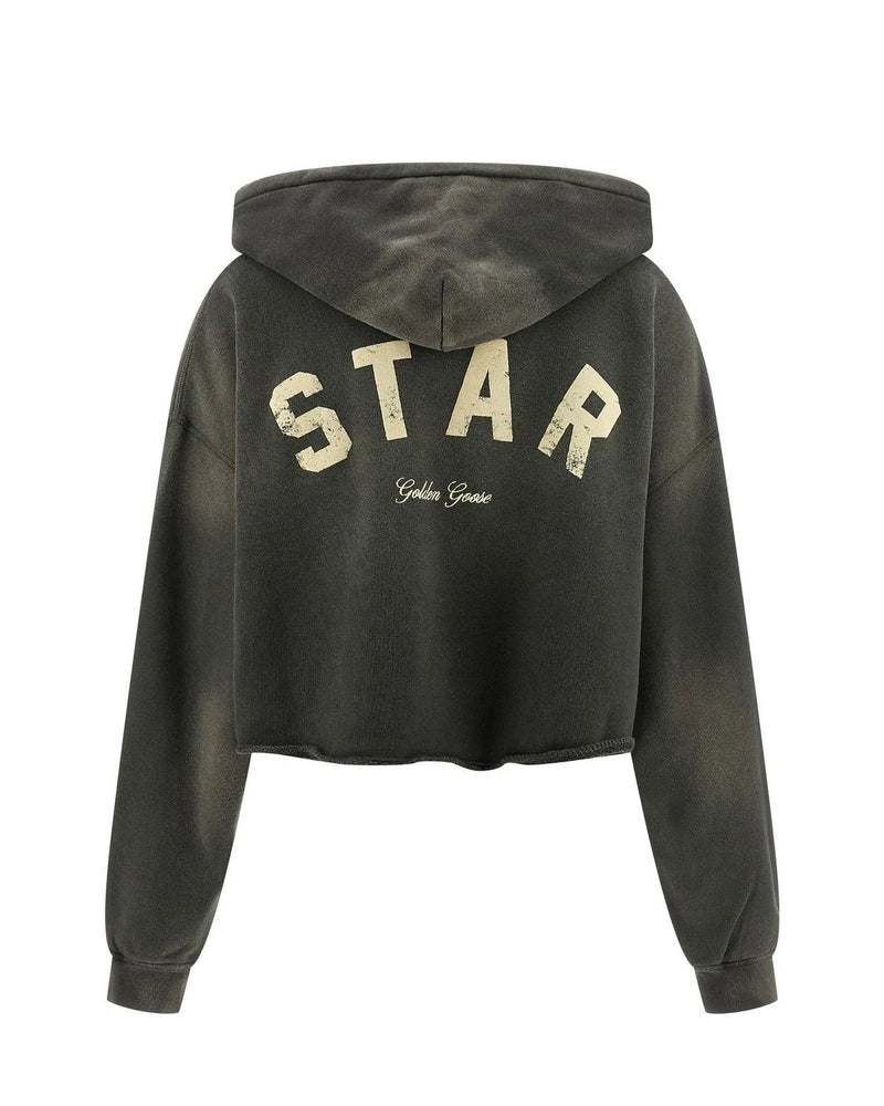 Golden Goose Hoodie in gray, Cotton — view 2