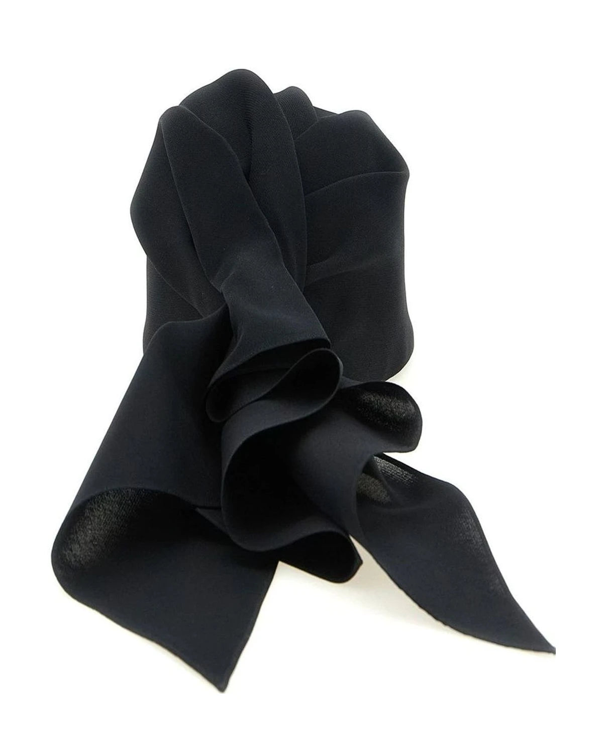 Balenciaga Baseball Cap in black, Silk — view 3