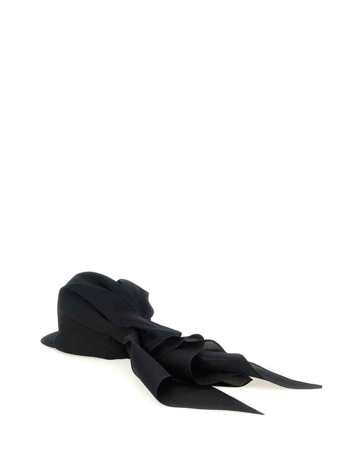 Balenciaga Baseball Cap in black, Silk — view 4
