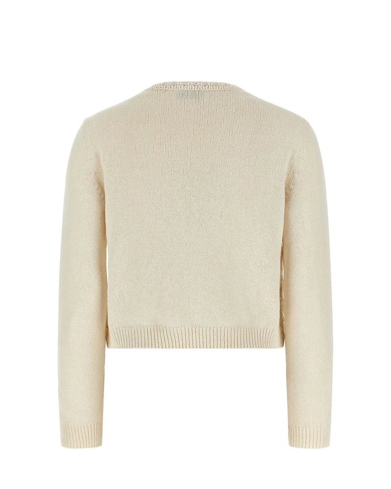 Moncler Cardigan in beige, Cotton — view 2