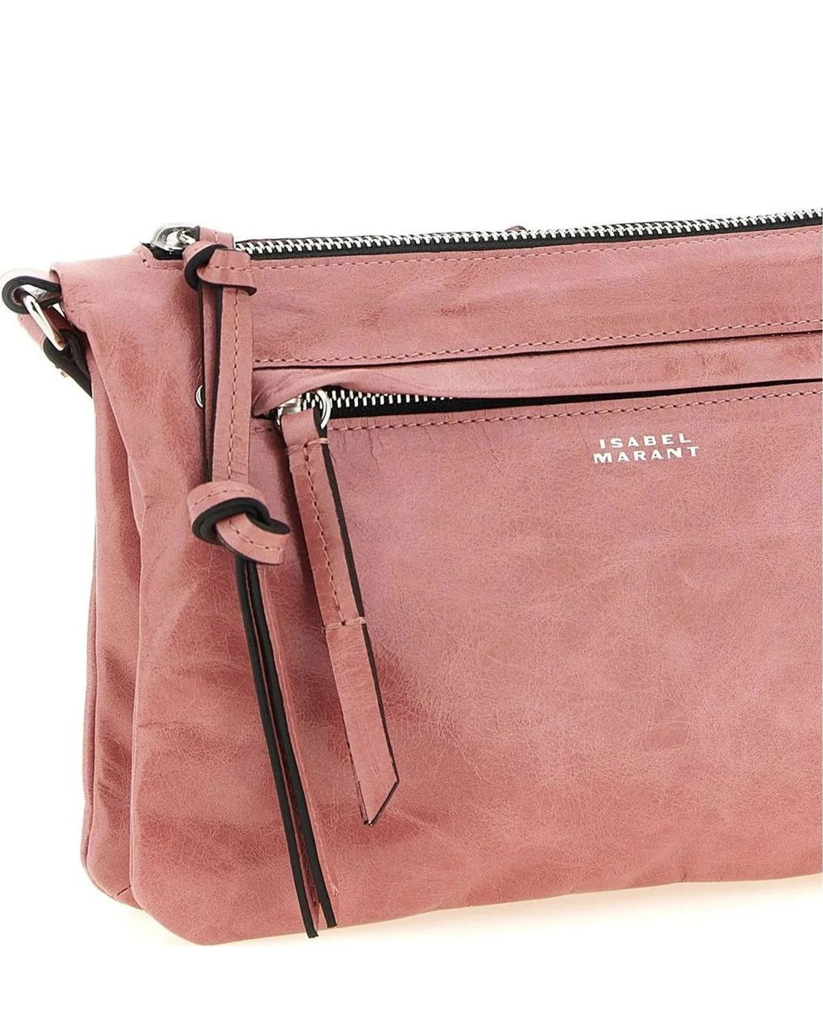 Isabel Marant Cross Body Bag in pink, Calfskin Leather — view 3