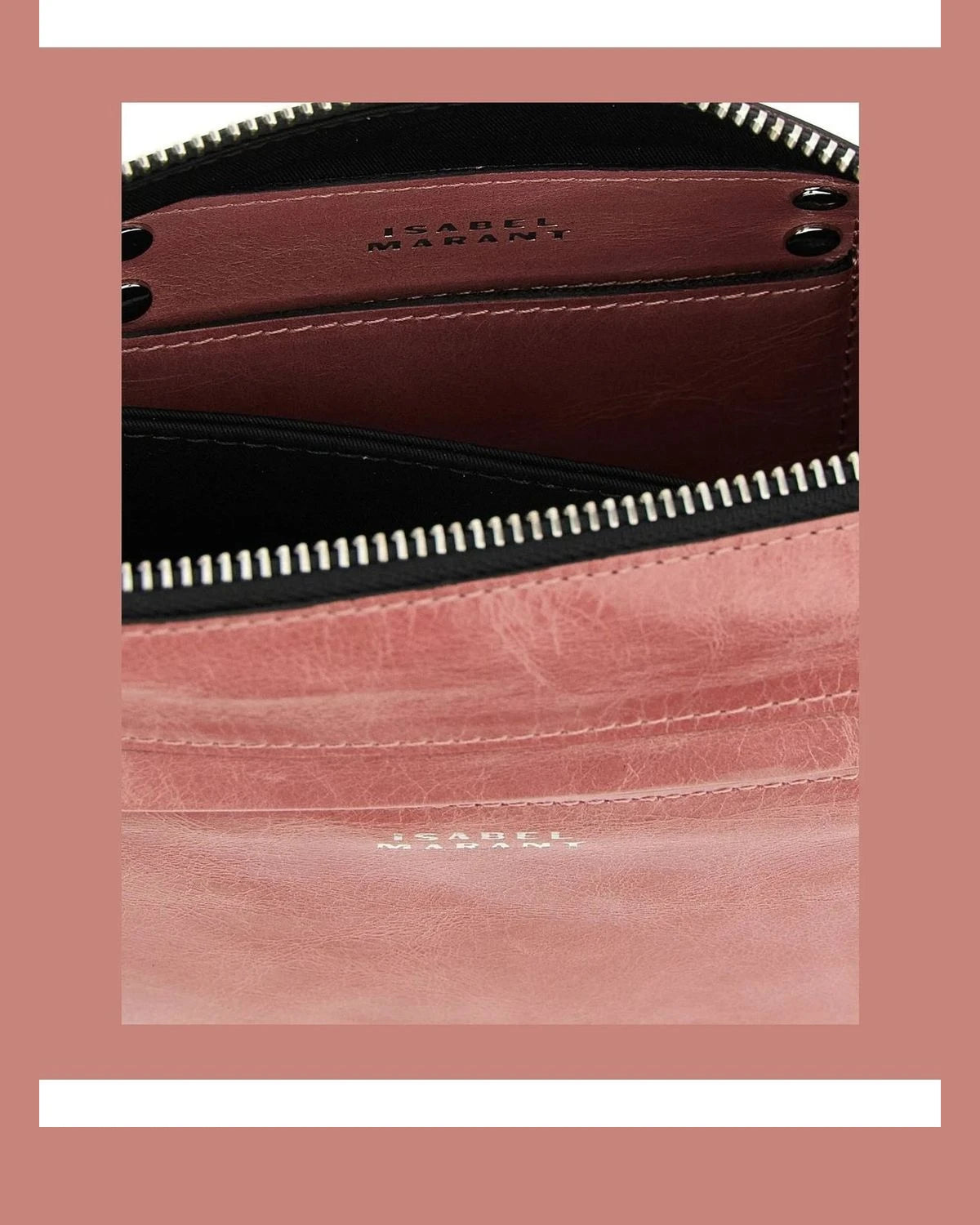 Isabel Marant Cross Body Bag in pink, Calfskin Leather — view 4