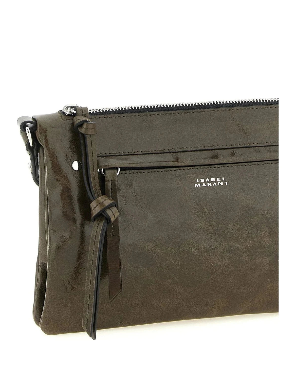 Isabel Marant Cross Body Bag in brown, Calfskin Leather — view 3