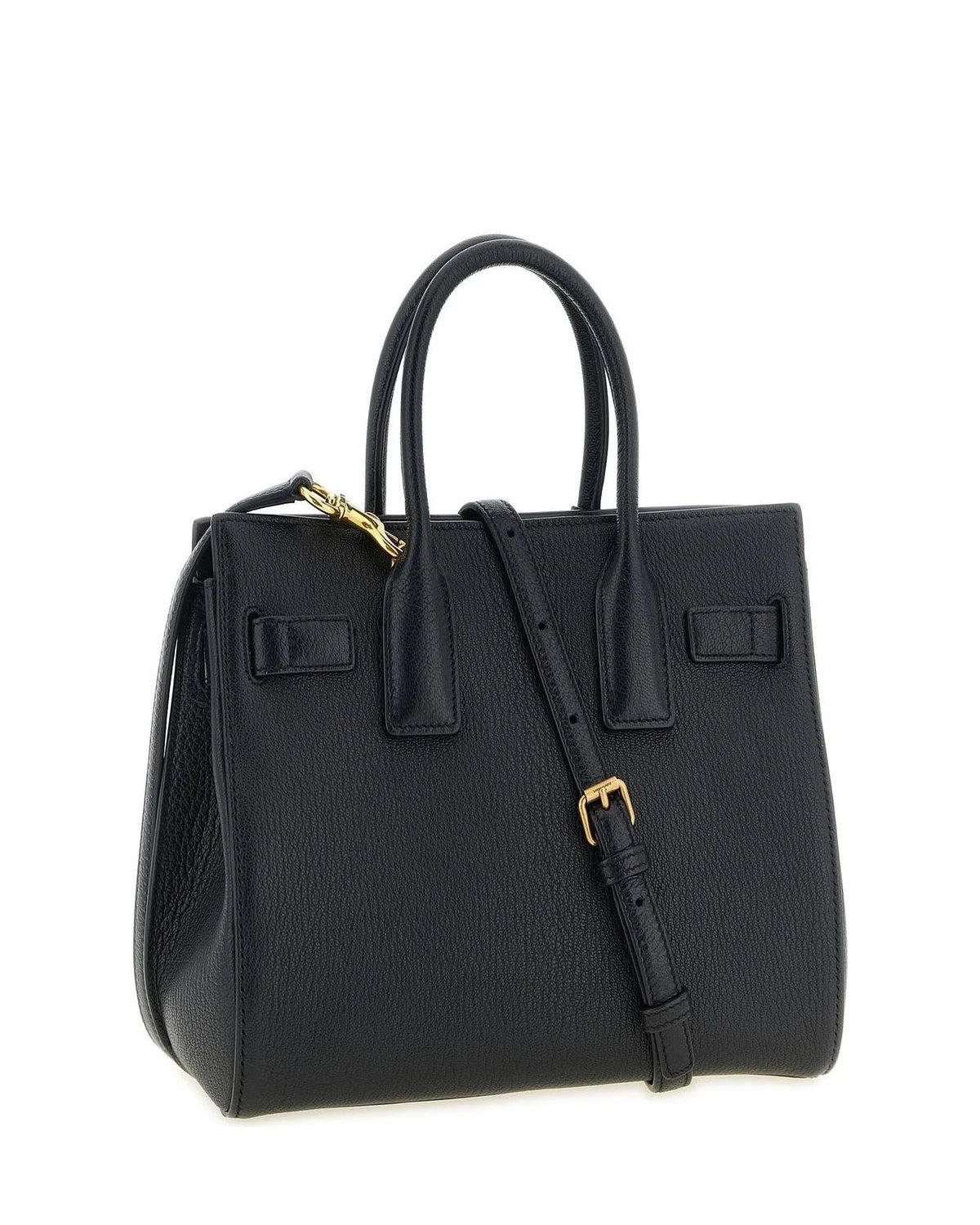 Saint Laurent Satchel Bag in black, Goat Leather — view 3