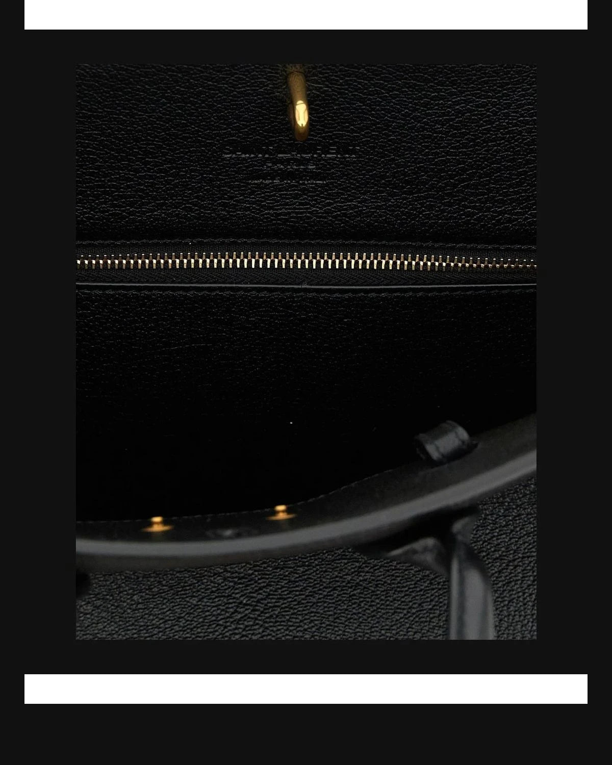 Saint Laurent Satchel Bag in black, Goat Leather — view 5