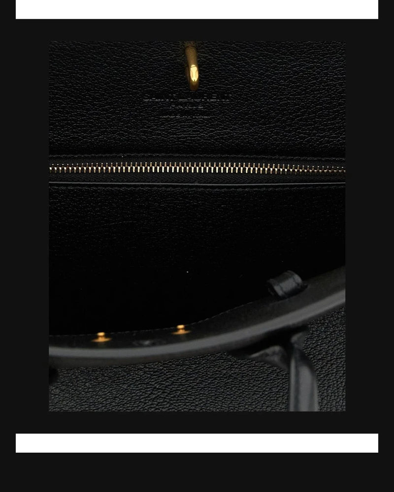 Saint Laurent Satchel Bag in black, Goat Leather — view 5