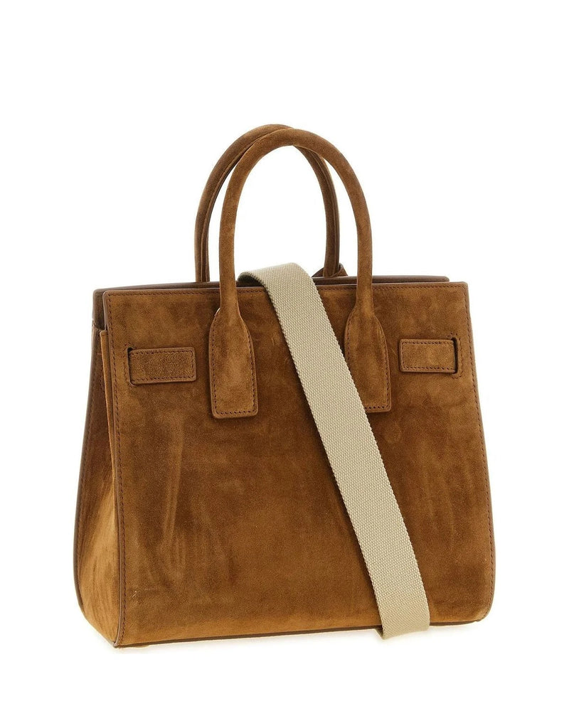 Saint Laurent Satchel Bag in brown, Calfskin Leather — view 2