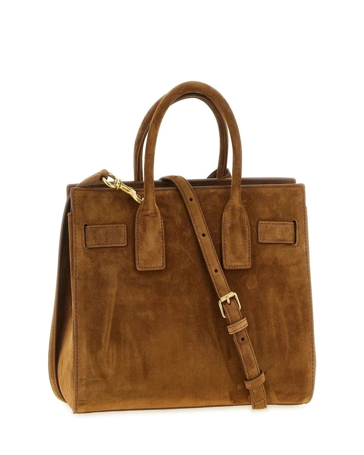 Saint Laurent Satchel Bag in brown, Calfskin Leather — view 3