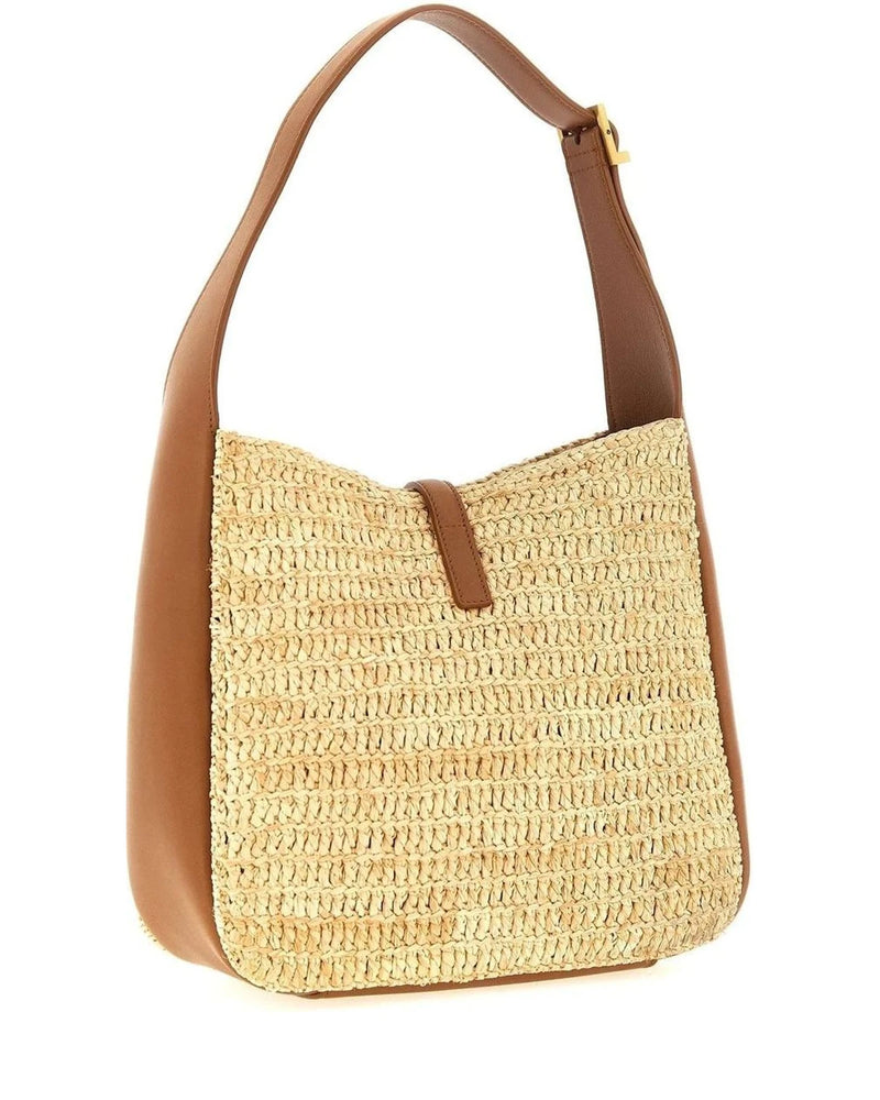 Saint Laurent Hobo Bag in beige, Raffia — view 2