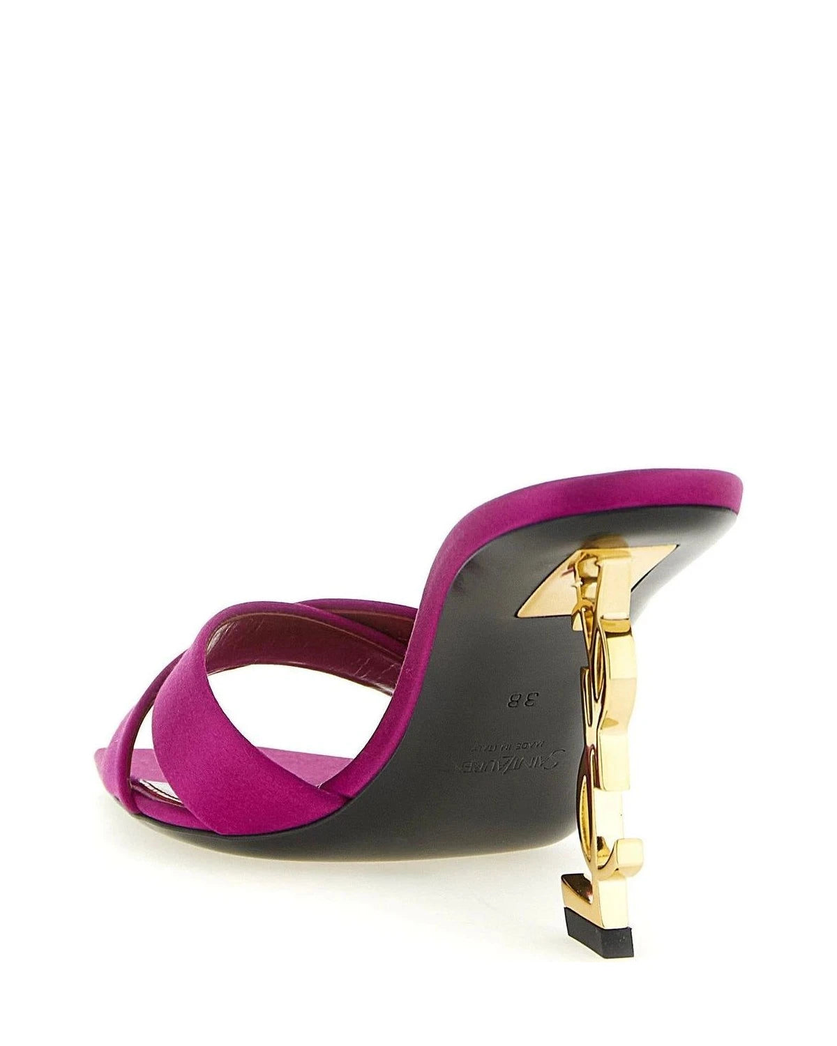 Saint Laurent Sandals in pink, Viscose — view 3