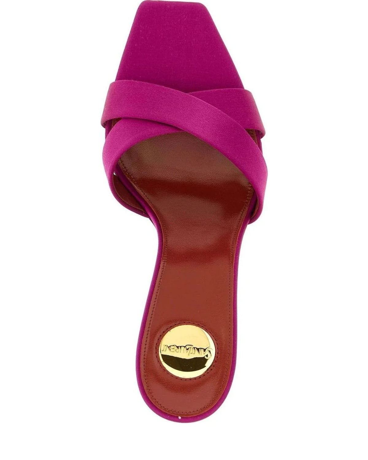 Saint Laurent Sandals in pink, Viscose — view 4