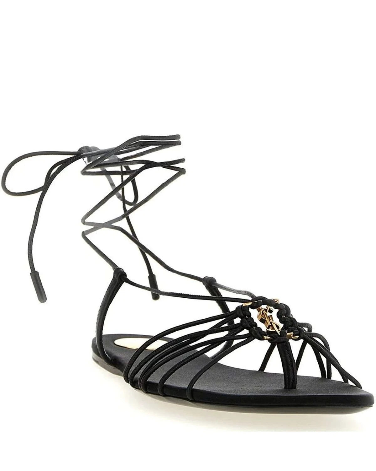 Saint Laurent Sandals in black, Lamb Leather — view 2