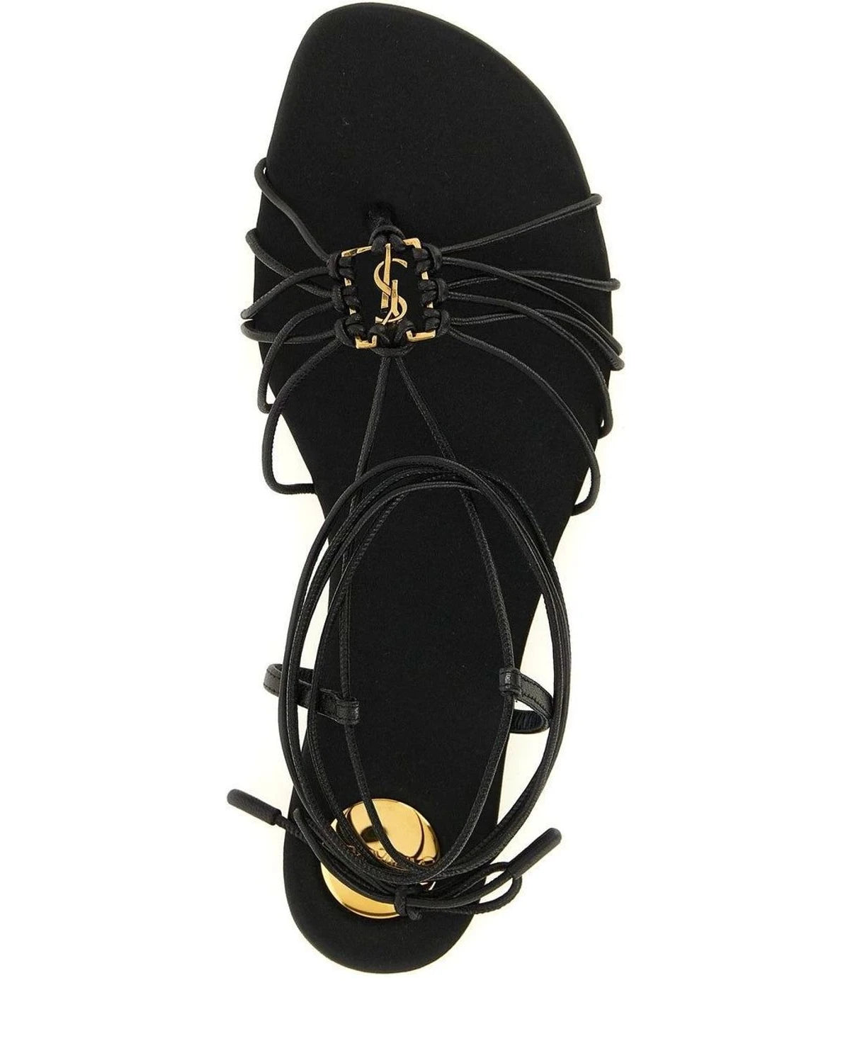 Saint Laurent Sandals in black, Lamb Leather — view 4