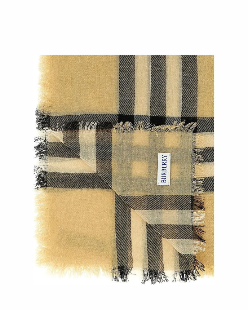 Burberry Scarves & Shawl in beige, Wool — view 3