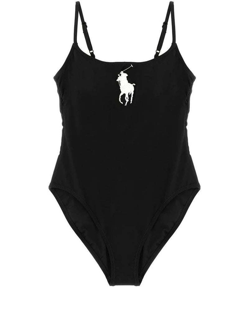 Polo Ralph Lauren One-Piece Swimsuit in black, Recycled Nylon