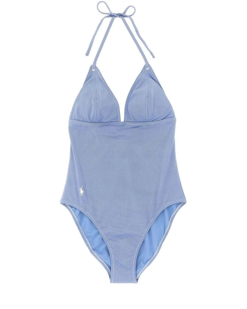 Polo Ralph Lauren One-Piece Swimsuit in blue, Nylon