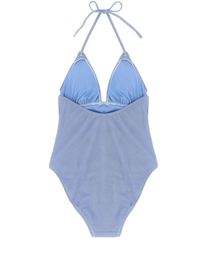 Polo Ralph Lauren One-Piece Swimsuit in blue, Nylon — view 2
