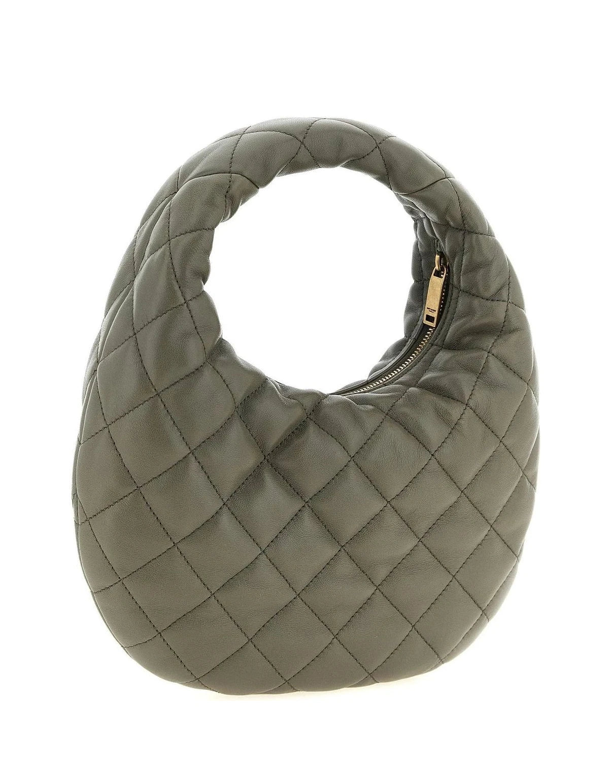 Saint Laurent Hobo Bag in gray, Lamb Leather — view 2