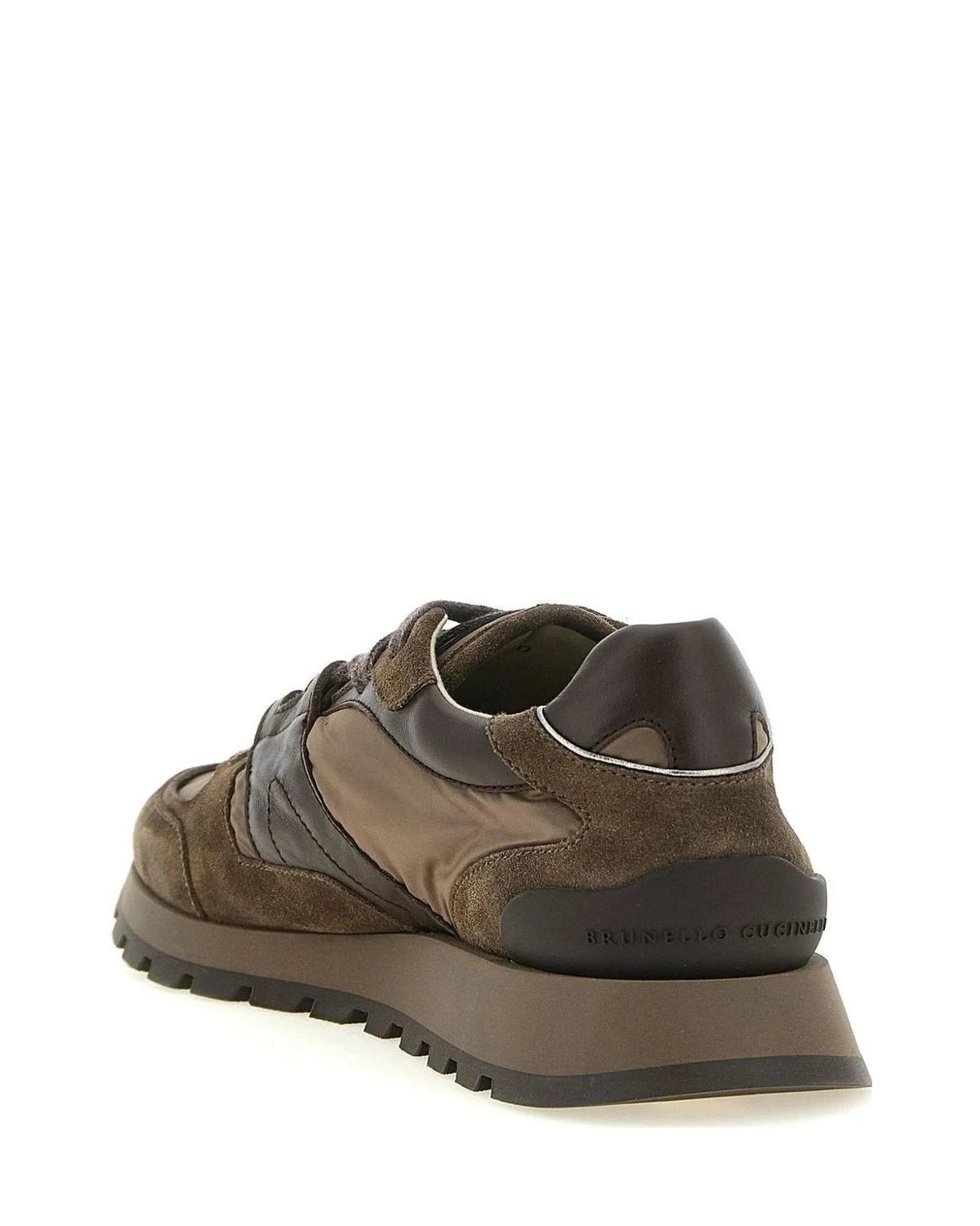 Brunello Cucinelli Athletic Shoes in brown, Calfskin Leather — view 3