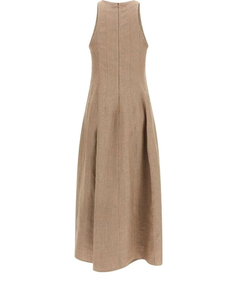 Brunello Cucinelli Dresse in beige, Linen — view 2