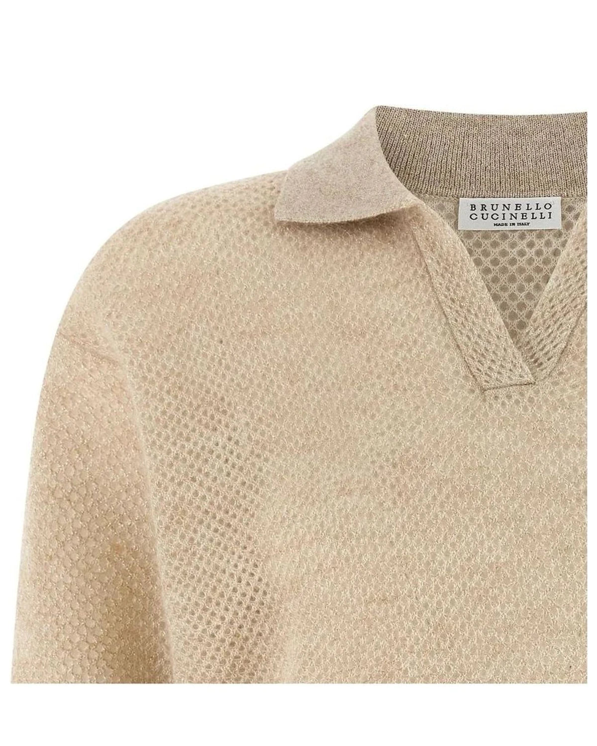 Brunello Cucinelli Polo in gold — view 3