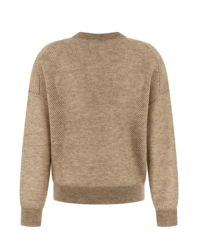 Brunello Cucinelli Sweater in beige, Mohair Wool — view 2